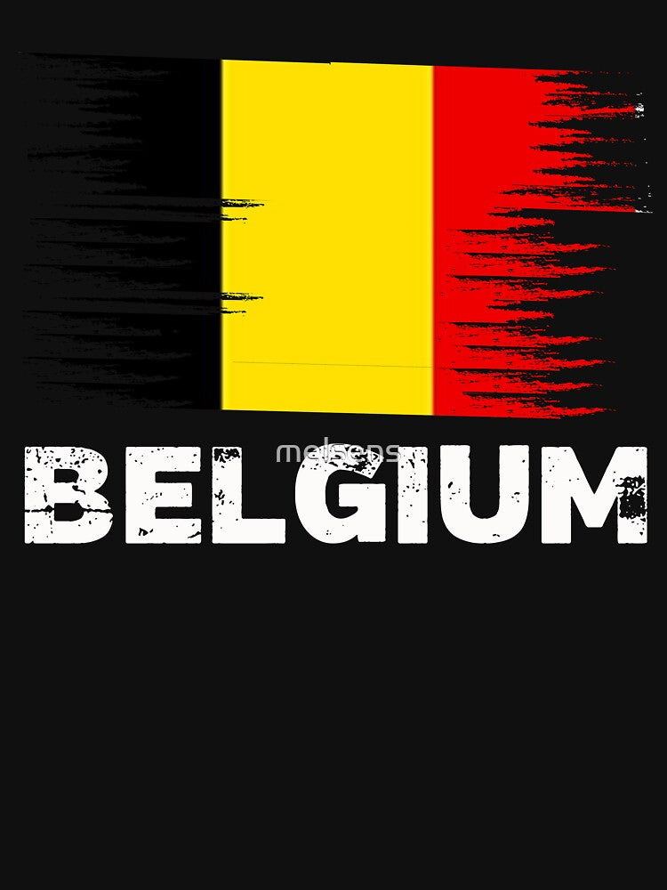 Belgium - Belgian Flag Art | Sports Soccer Football Gift by melsens