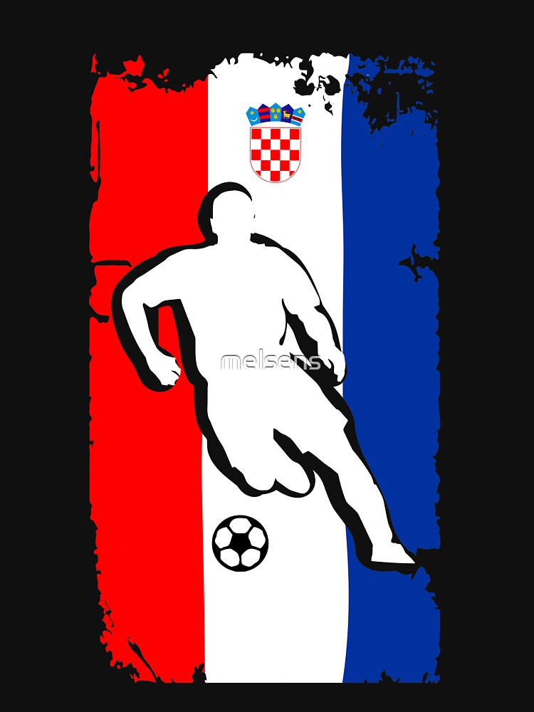 Croatia Flag Soccer Player by melsens