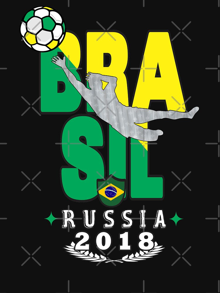 Brasil  world cup soccer Russia in 2018 Tshirt by Tetete
