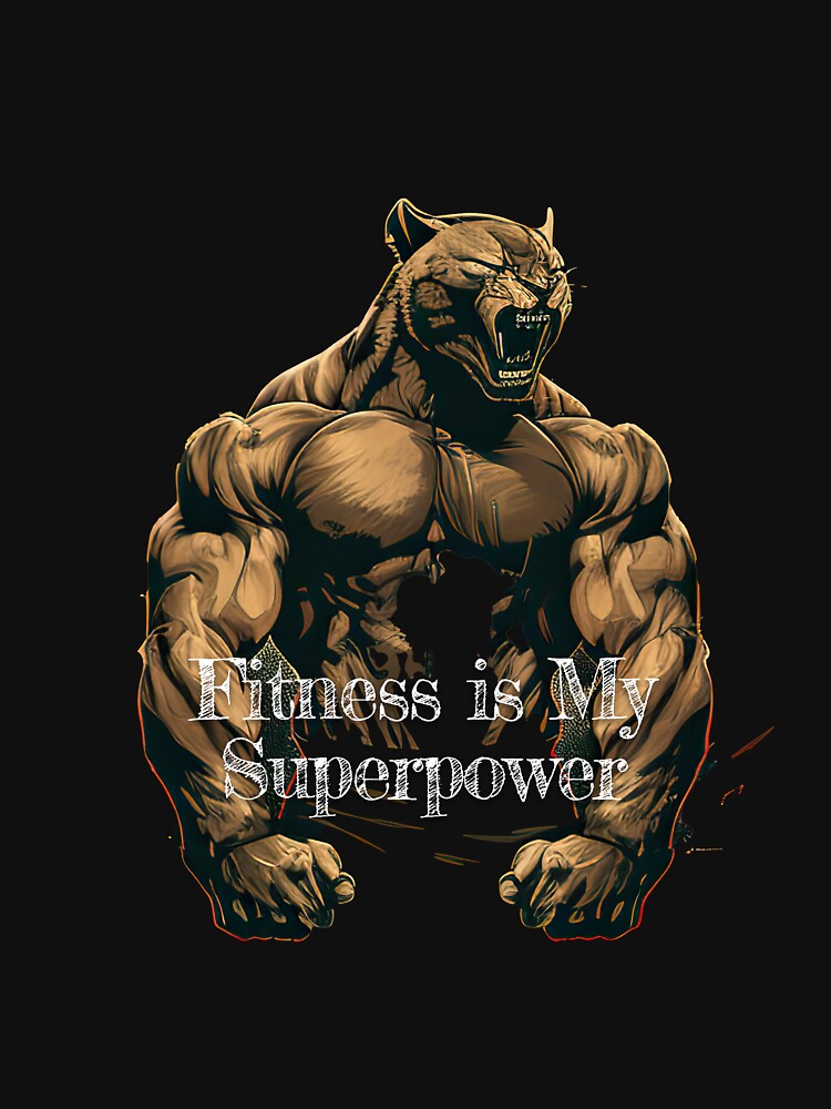 Fitness is My SuperpowerDesignBodybuilding Fitness Gym Workout Exercise Merch Print Design by tengamerx