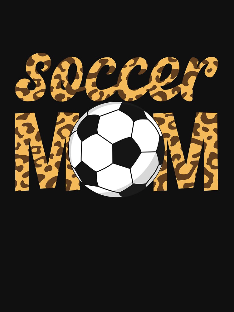 Soccer Mom Mother's Day Youth Leopard Print Soccer Mom Gear by DynamicDesign
