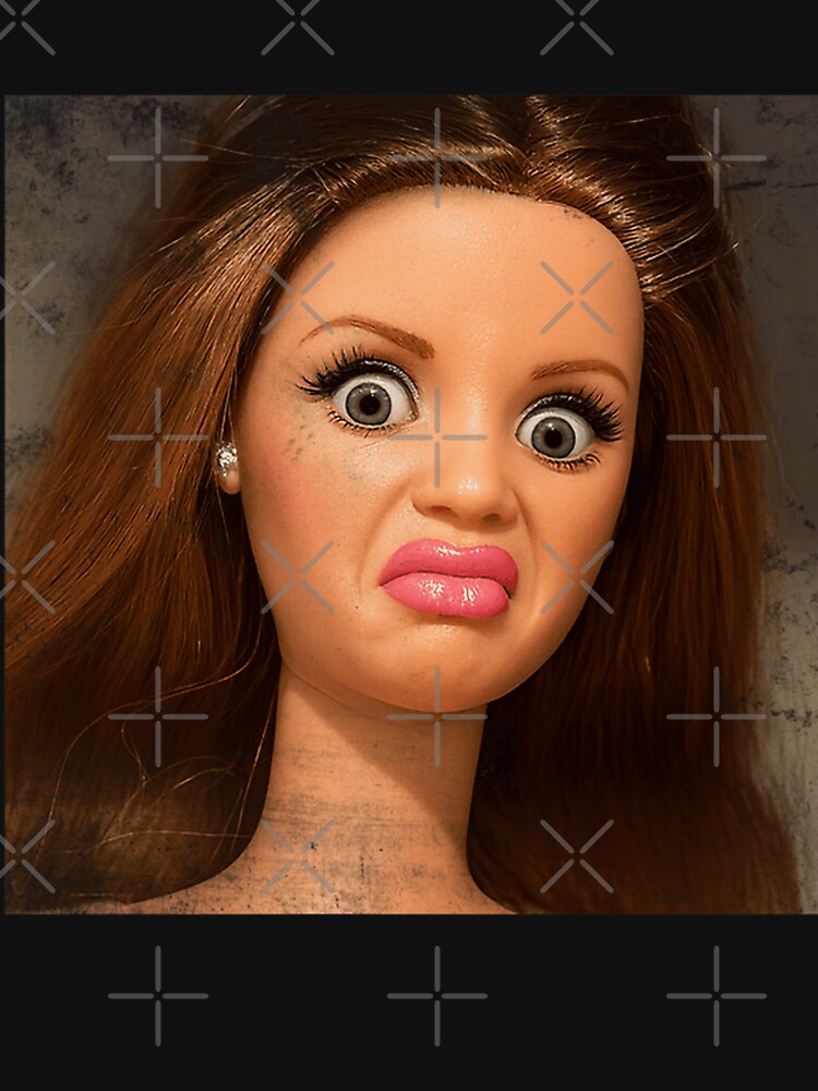 Disgusted Doll Meme Face  Funny Retro Doll Reaction by Nice Wheels