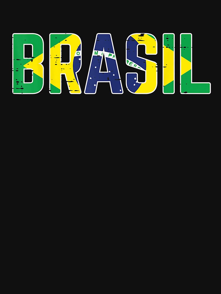 Brasil Flag Brazilian Soccer Fan Men Women Boys Girls Kids T-Shirt by Francois-Lemann