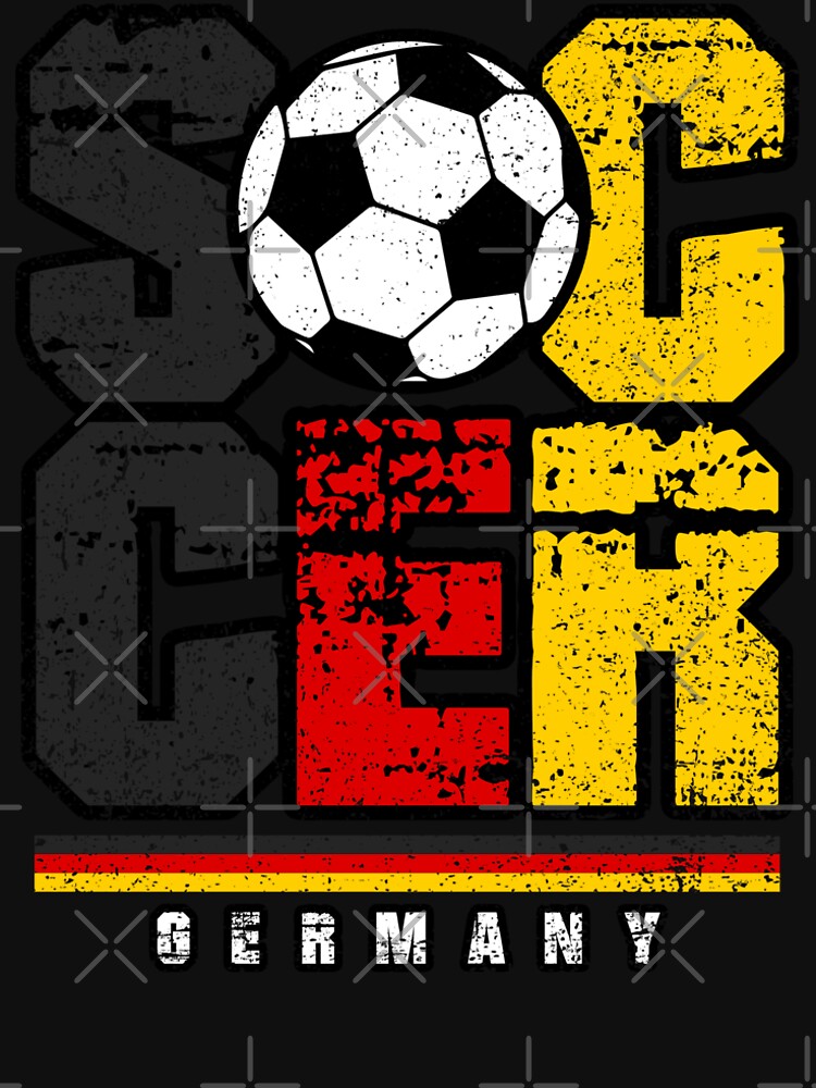 SOCCER TEAMS BIG TEXT SOCCER - GERMANY - Fans and Teams for Men and Women T-shirt by wallsandpatts