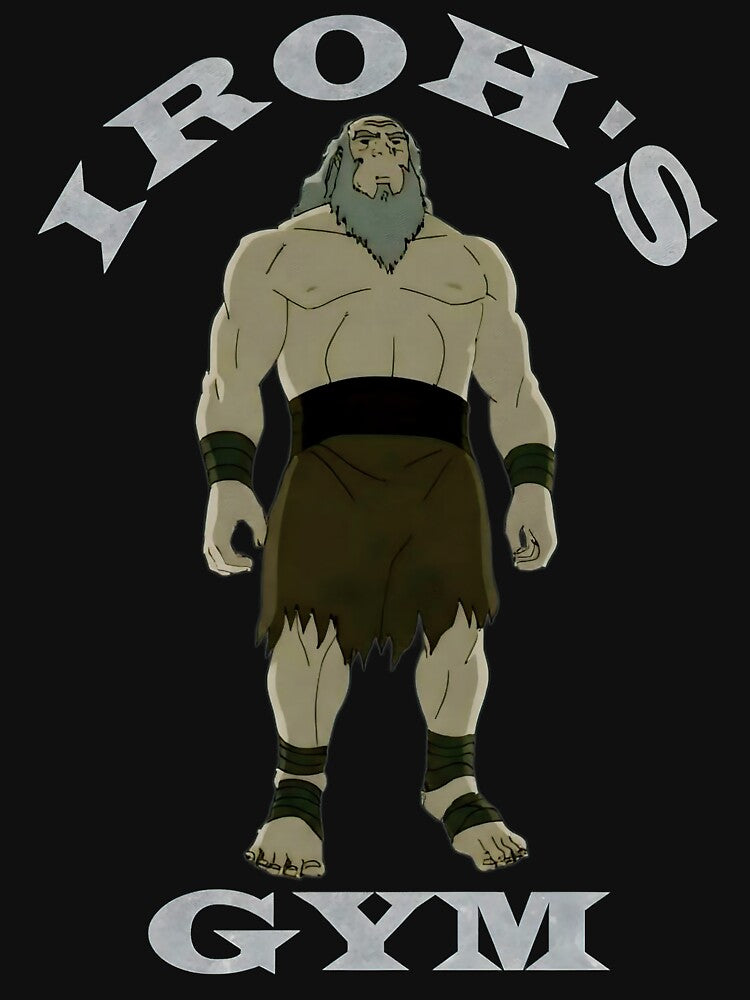 Iroh Gym Vintage Workout T-Shirt Avatar The Last Airbender Uncle Iroh Muscle Fan Gift by pedri05