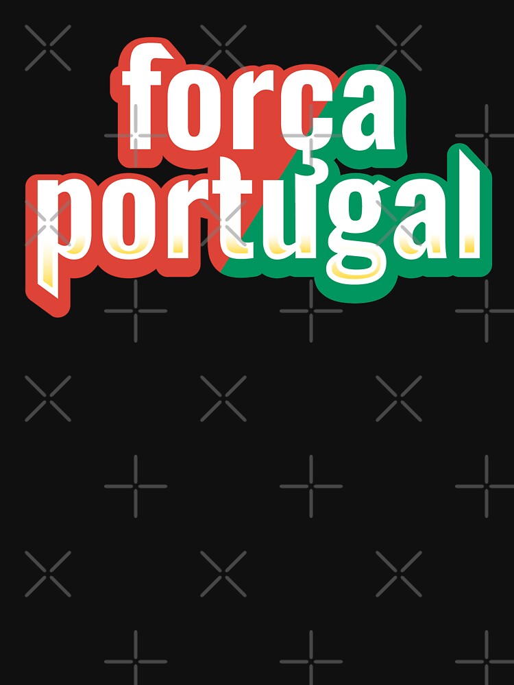 Força Portugal Football Fan Typography Portuguese Soccer Supporter Design by nunkioceani