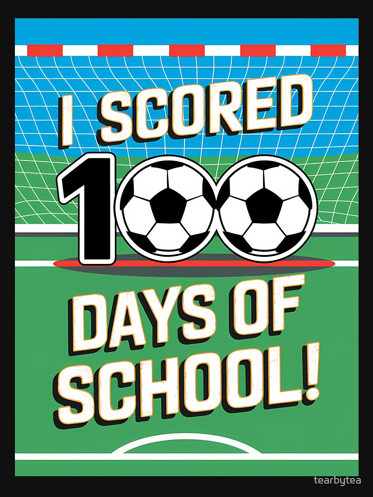 100 Days Of School Soccer Player Smarter Sport by tearbytea