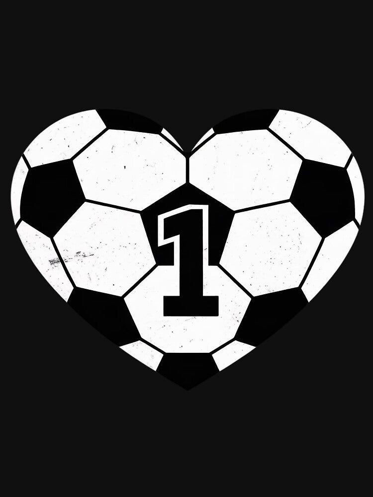Soccer Number 1 Jersey Soccer Heart Game Day by tlallimicrichi