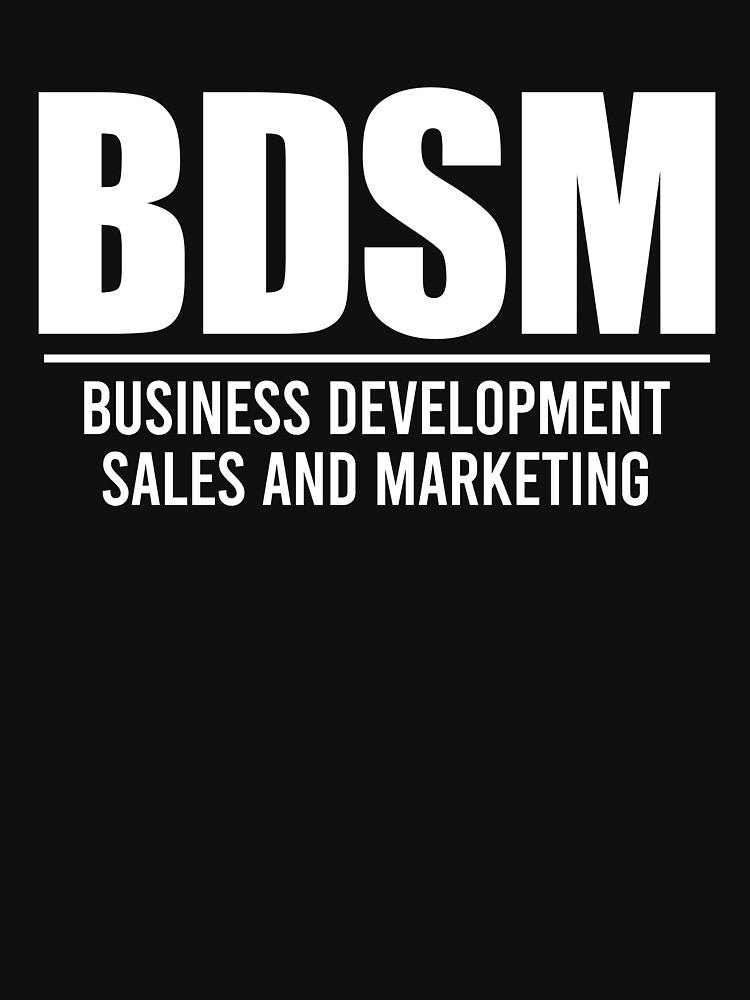 BDSM Business Development Sales and Marketing - Funny Worker Adult Humor by novelliamaera