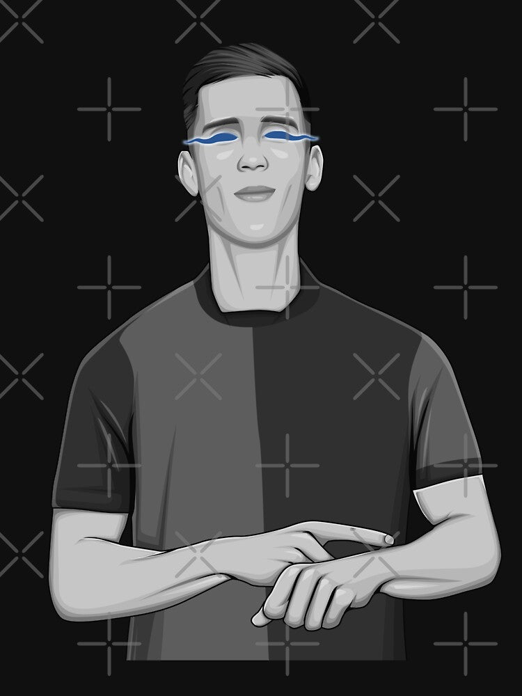 Dani Olmo Black and White Version. by Aldduardo