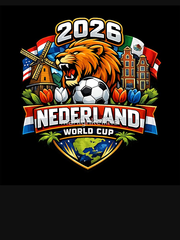 Orange Pride Netherlands Football Supporter 2026 Retro Soccer Fan Design by marilynkelliher