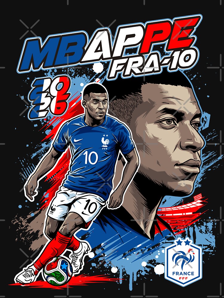 Mbappé Speed and Glory – France's Football Superstar by JoisDraw