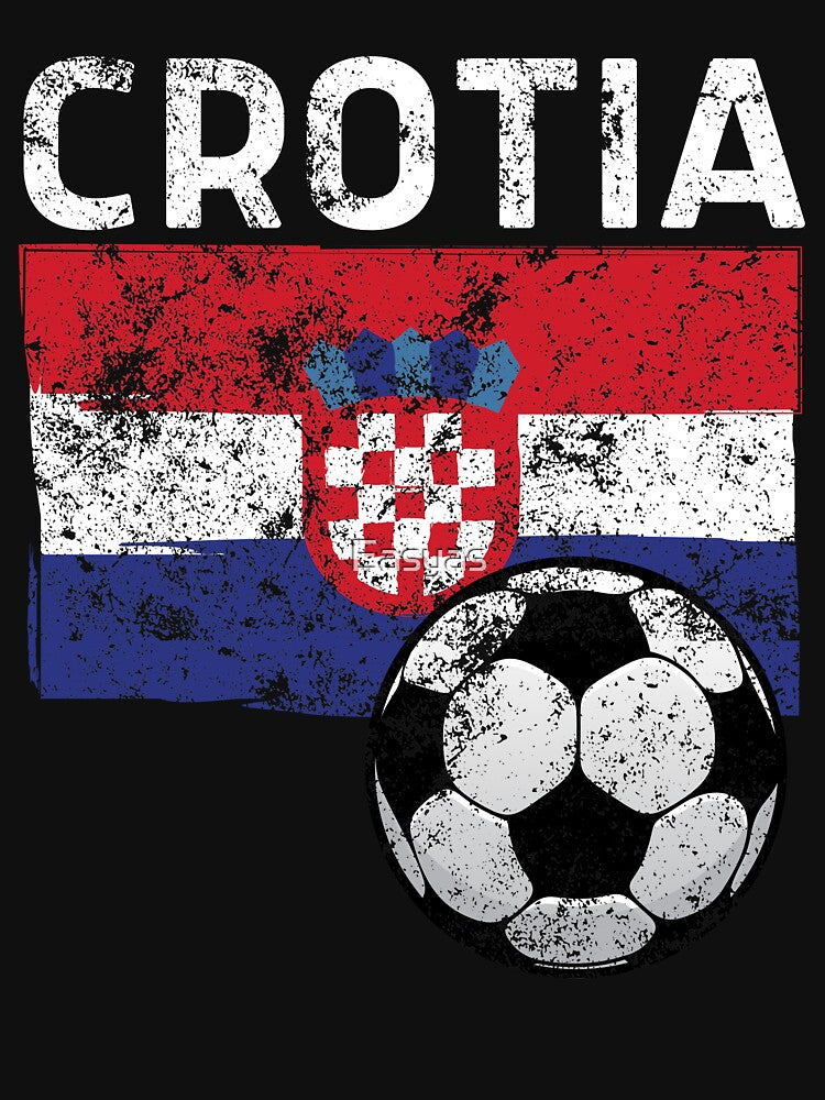 Croatia Flag Football Croatian Soccer Player Coach Gift by Easyas