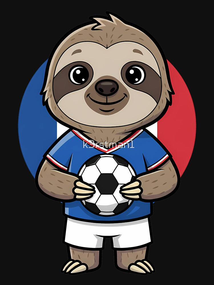 France Soccer Sloth Football Fan by k3rstman1