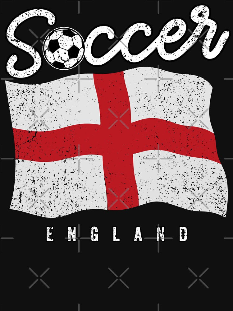 SOCCER TEAMS BIG FLAG - ENGLAND - Fans and Teams for Men and Women T-shirt by wallsandpatts