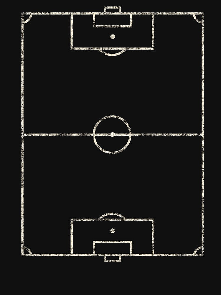 Soccer Field Blueprint Football Pitch Player Coach Gift by clickbongski