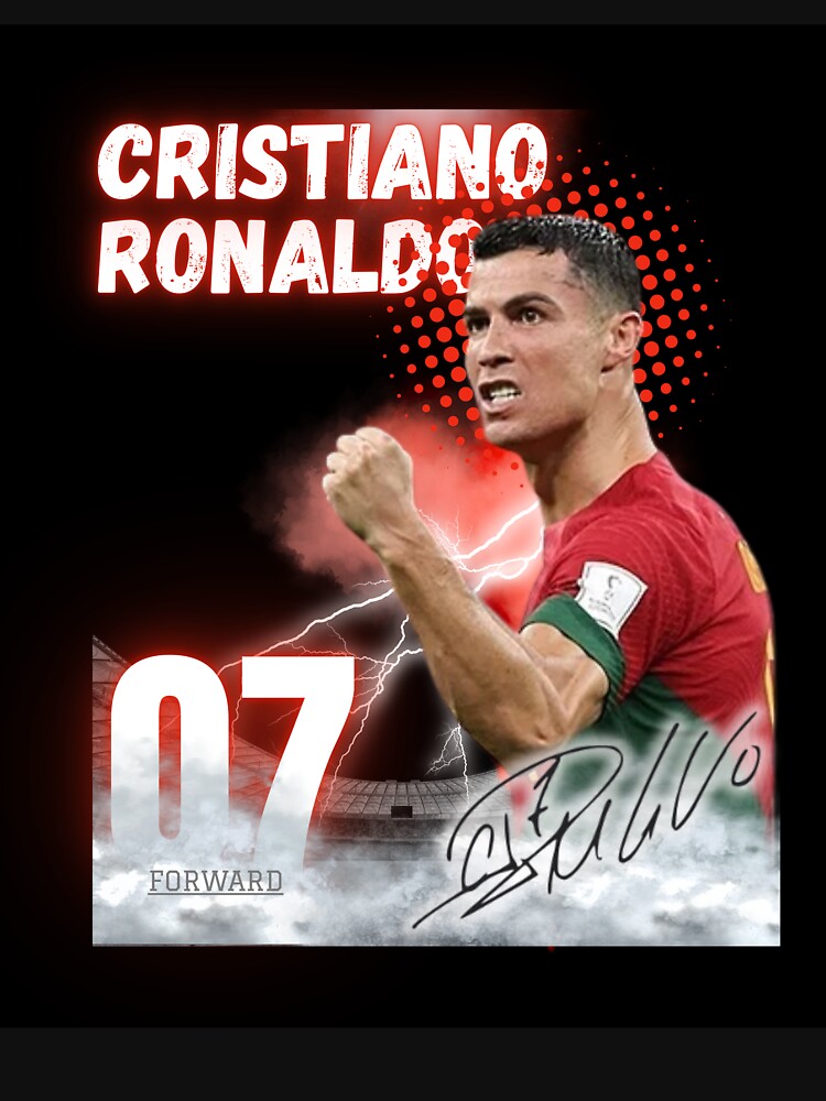 Cristiano Ronaldo CR7 Football Player Art Design by WildPetal