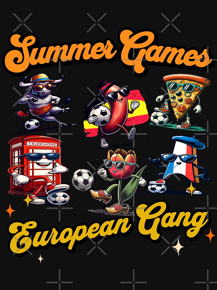 Summer Games European Gang - Fun Soccer by VibePrintStudio