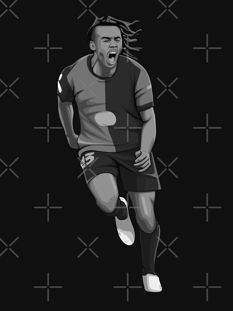 Jules Koundé Black and White Version by Aldduardo