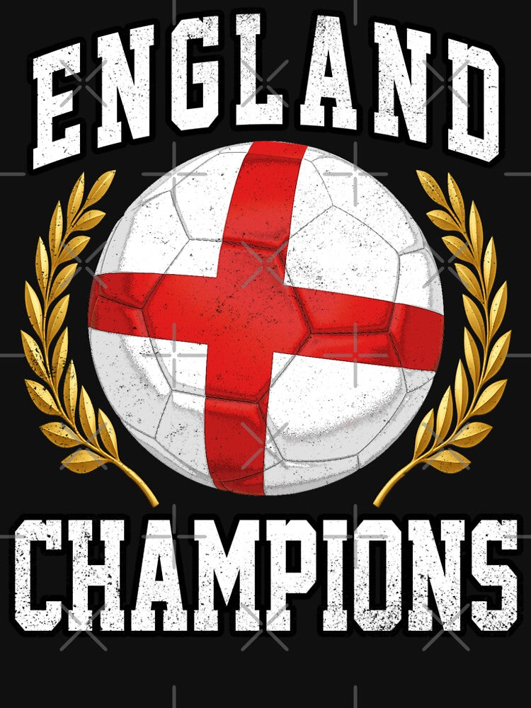 SOCCER BALL FLAG CHAMPIONS - ENGLAND - Fans and Teams for Men and Women T-shirt by wallsandpatts