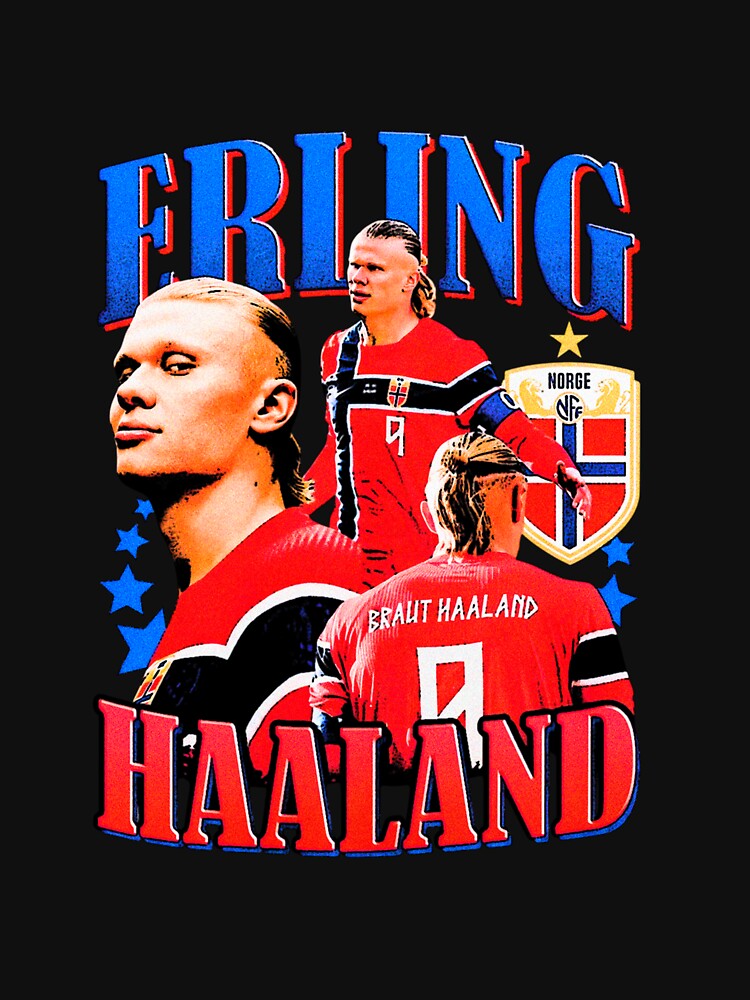Erling Haaland Norway Football Vintage 90s by chibichibii