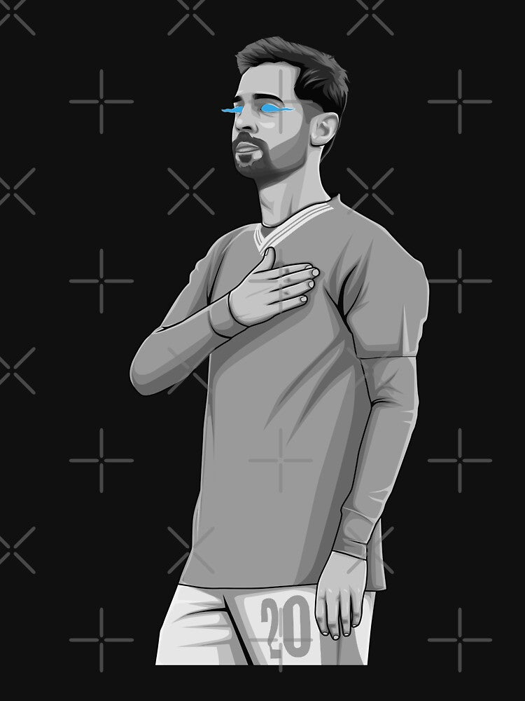 Bernardo Silva Black and White Version by Aldduardo