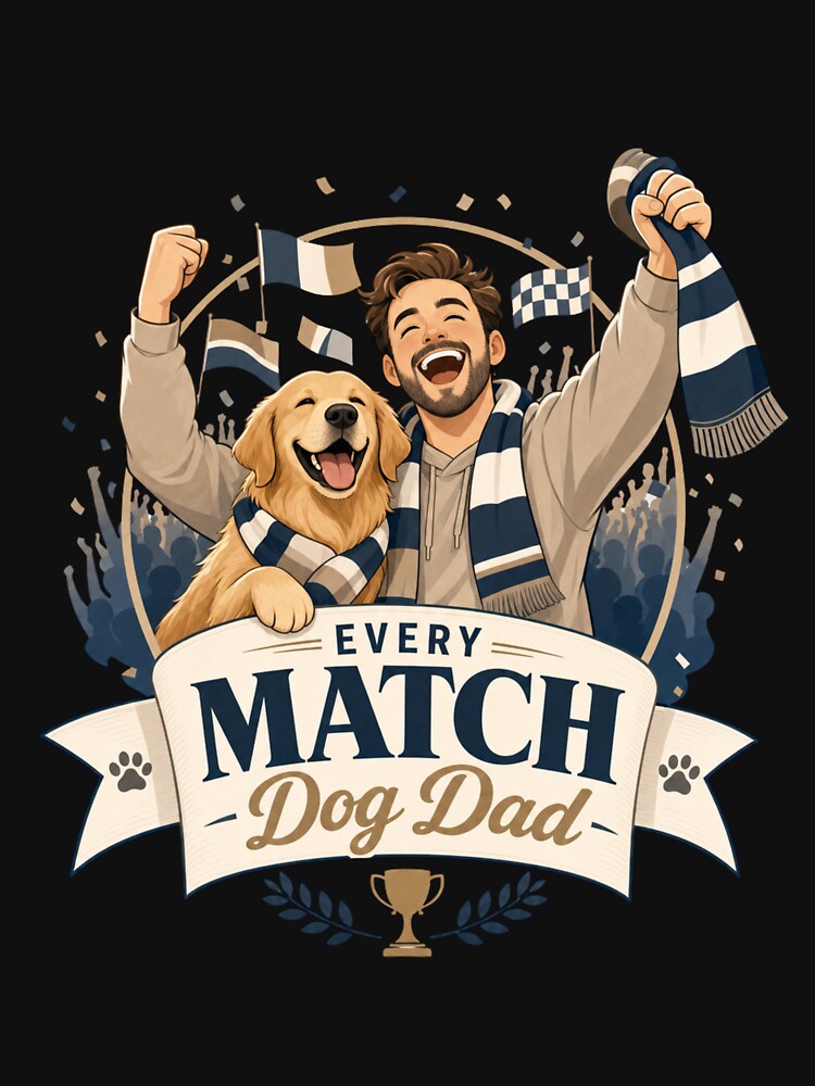 Neutral World Cup Fan Golden Retriever Dog Dad Kawaii 2026 by Ashley critters