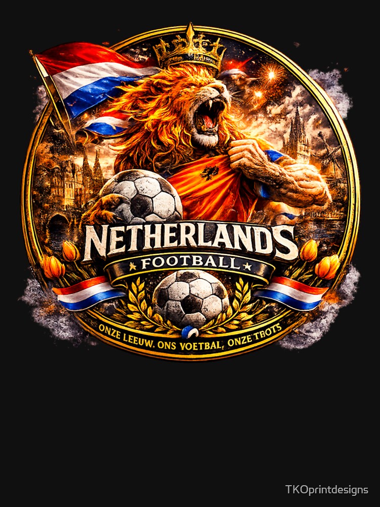 Netherlands Football Badge Logo – Hardcore Soccer Fan Crest by TKOprintdesigns