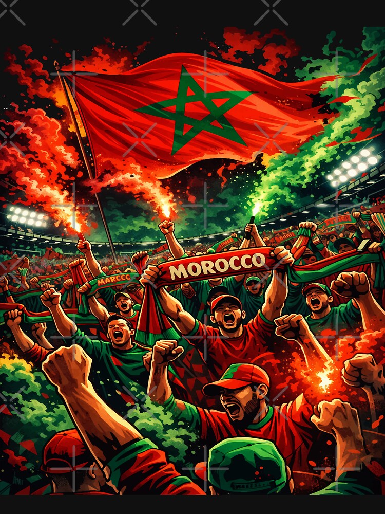 Morocco Rising – Atlas Lions Football Fan Art by NEWDESINGS12