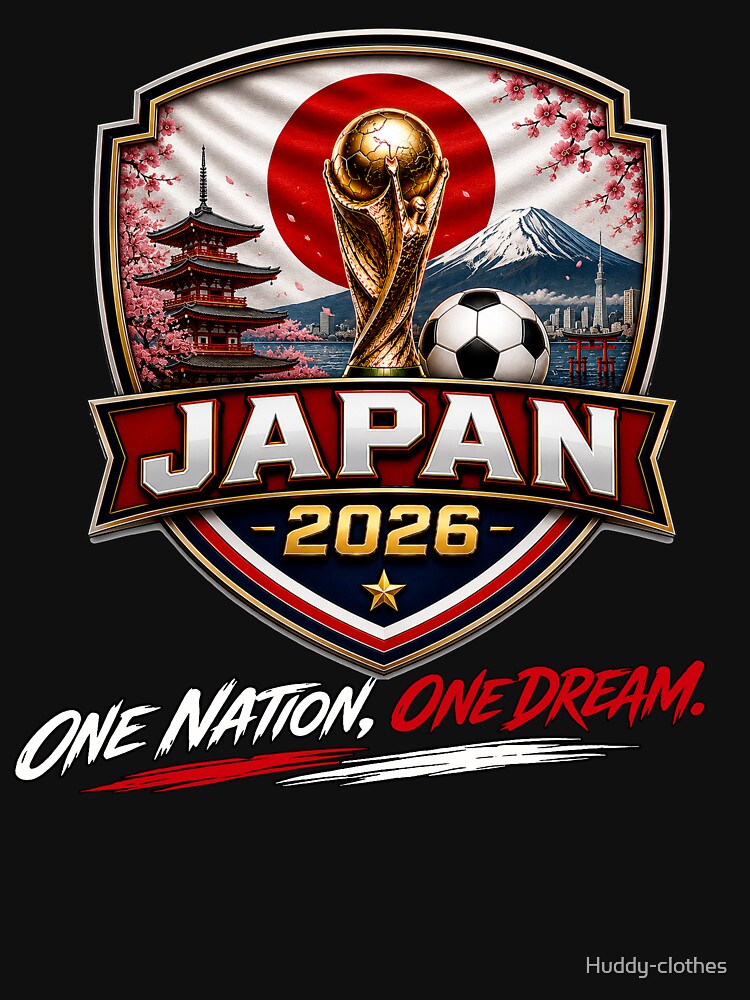 Japan 2026 Football fans | Nippon Ganbare | Japan Football Pride | Japanese Soccer Fan Shirt by Huddy-clothes