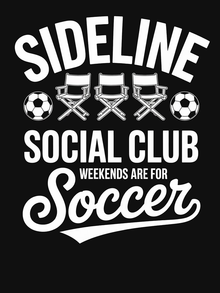 Soccer Mom Dad Sideline Social Club Matching by RayhendersonArt