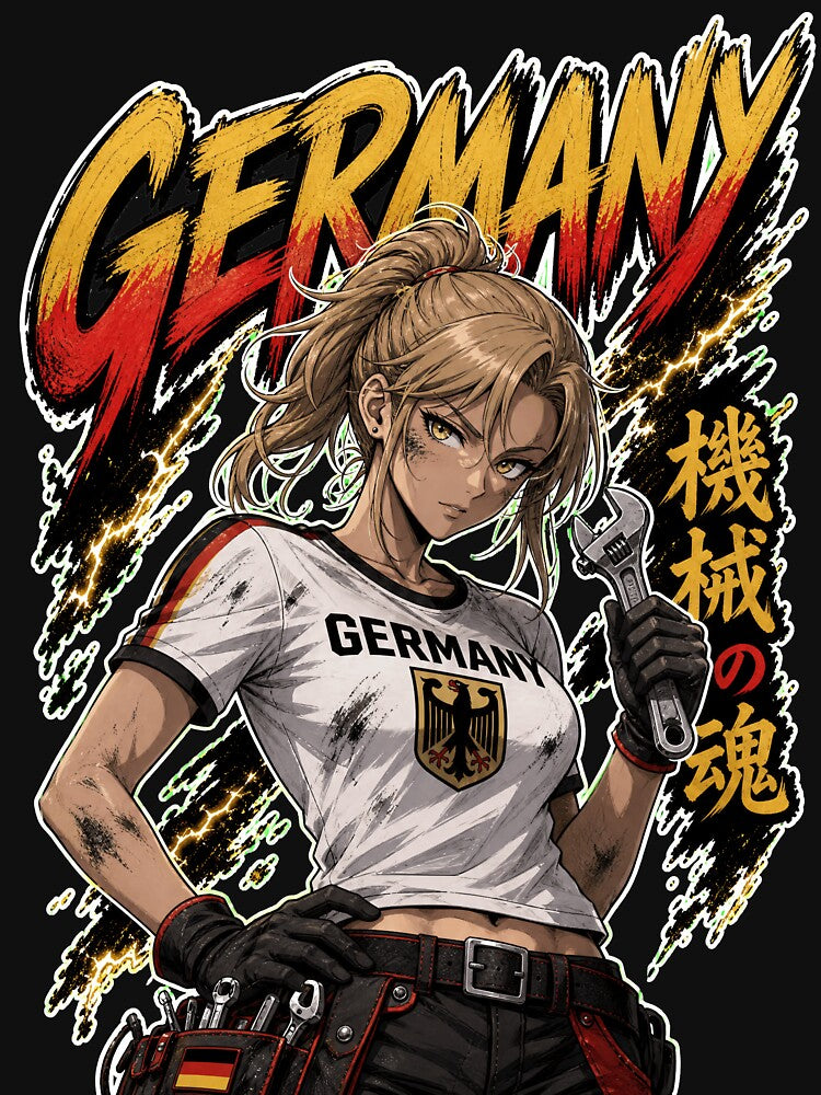 German Blitz Waifu: Anime Soccer Mechanic by Senpai Syndicate