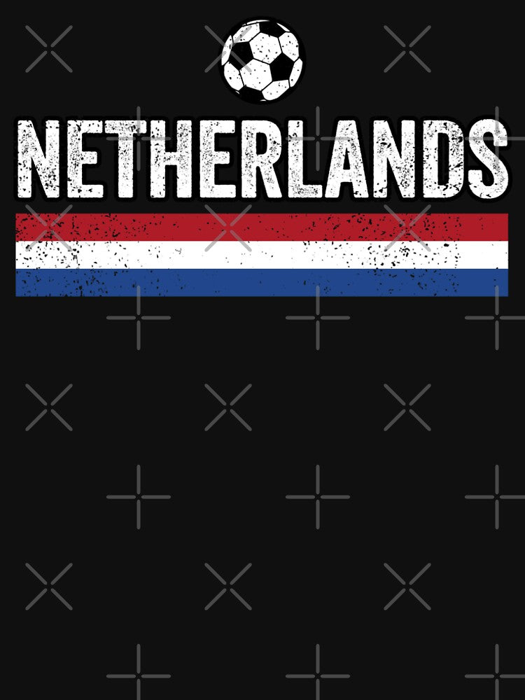 SOCCER TEAMS FLAG LINES - NETHERLANDS - Fans and Teams for Men and Women T-shirt by wallsandpatts