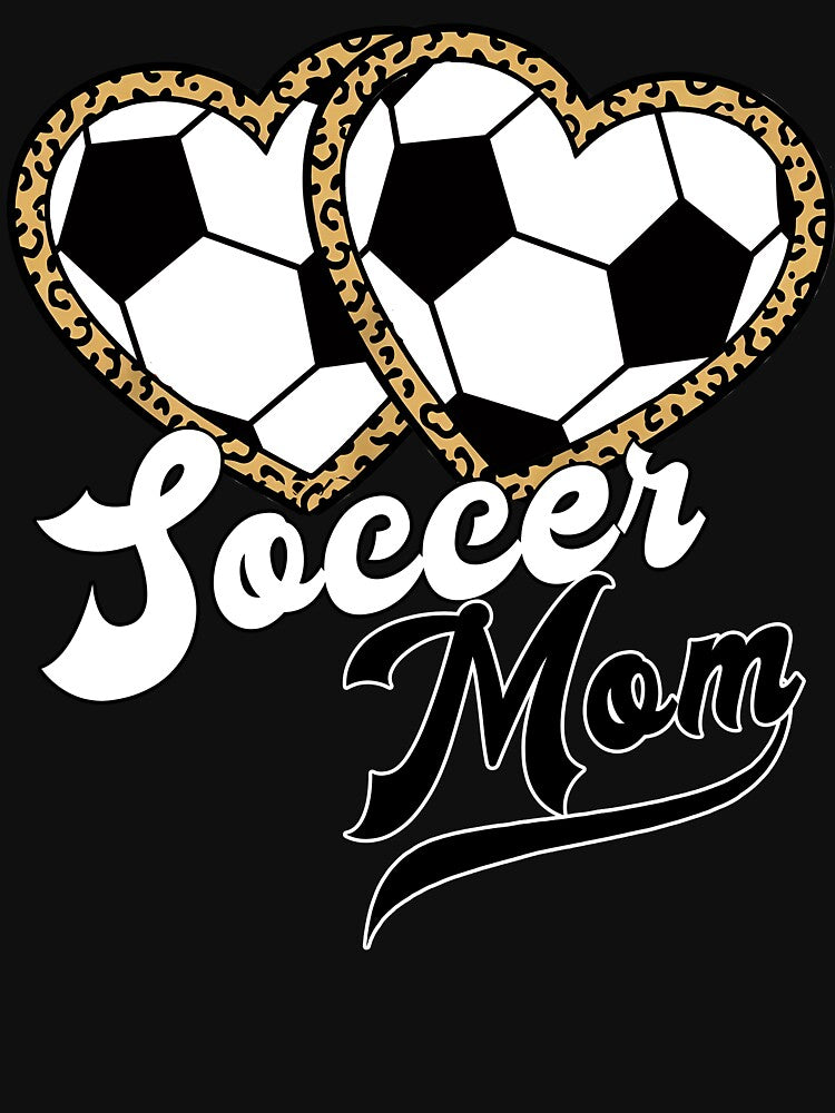 Leopard Heart Soccer Mom Design by LashondaGreen89