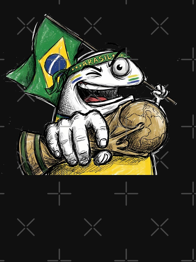 Funny Brazil Soccer Fan Flork Meme - Brazilian Football Champion ArtFunny Brazil Soccer Fan Flork Meme - Brazilian Football Champion Art by Ayiyi Shop