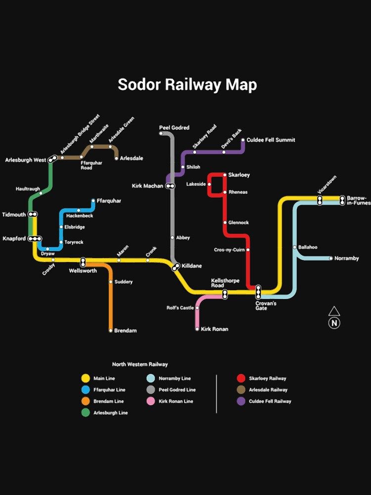Sodor Railway Map by UKAmobile