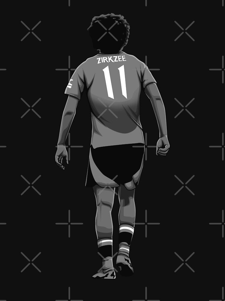 Joshua Zirkzee Black and White Version by Aldduardo