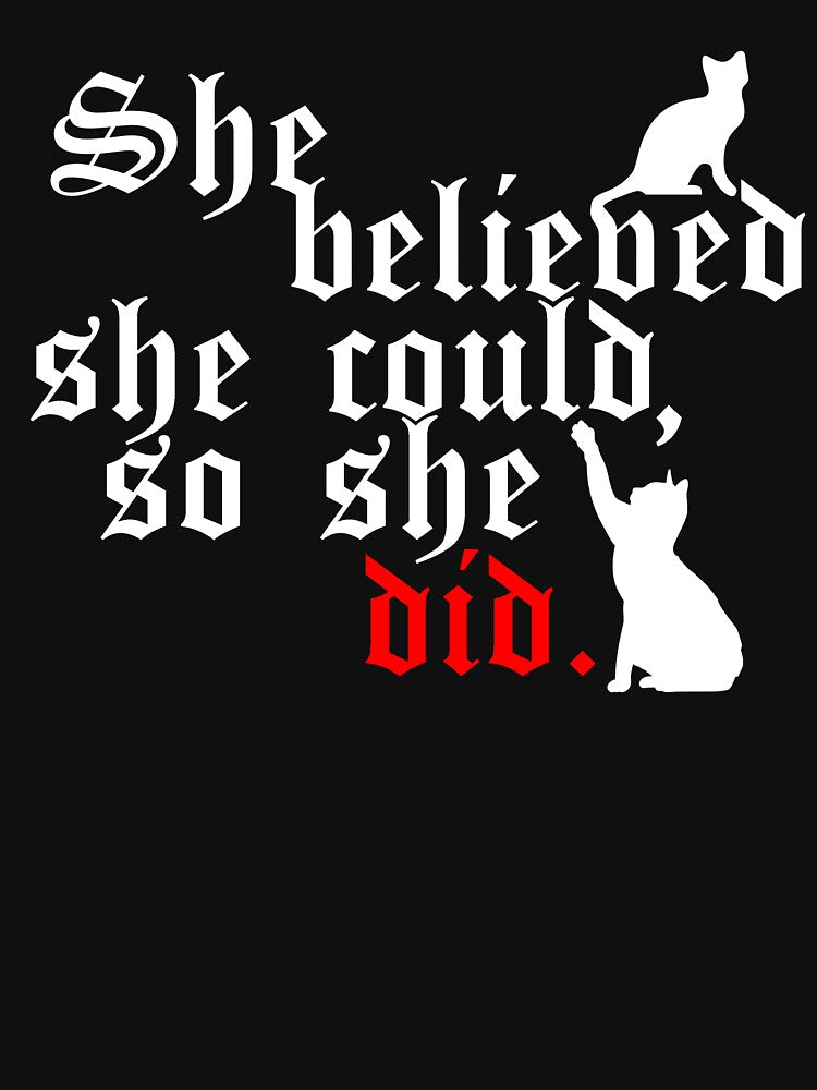 She believed she could so she did White by nyfftz