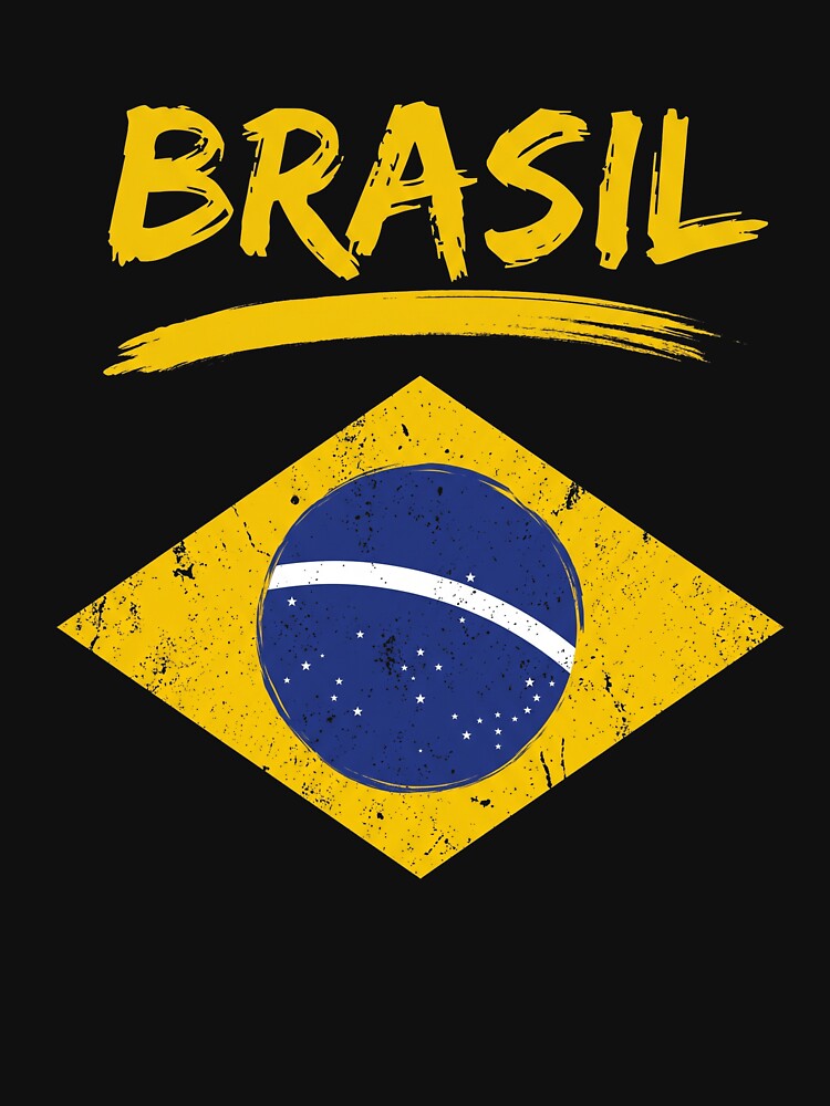 Brasil Brazilian National Pride Country Fan Travel by SofenArt
