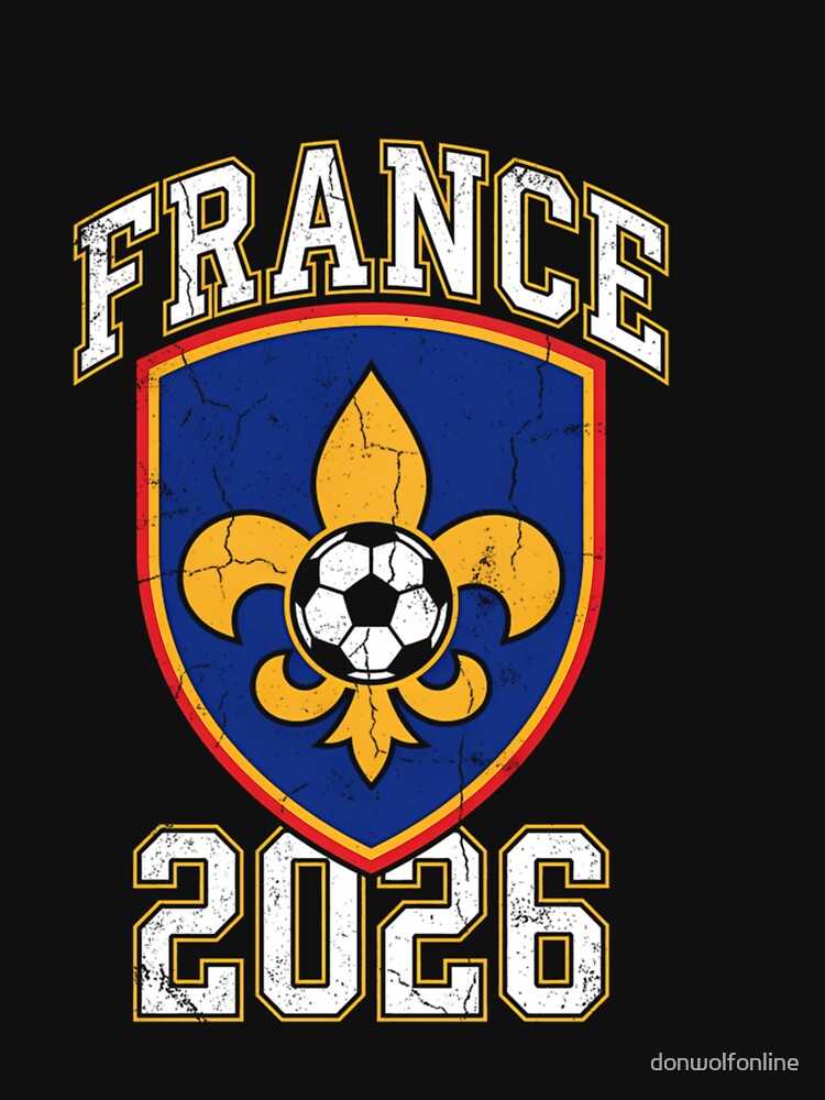 France 2026 Fleur-De-Lis Football Crest by donwolfonline