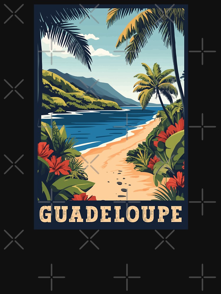 Discover the Island Beauty of Guadeloupe - Vintage Travel Art by turtlestart