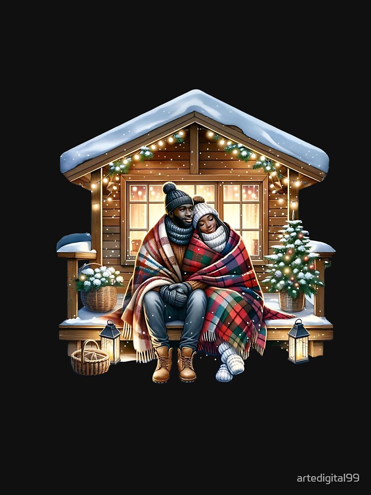 African American Holiday Design – Christmas Watercolor Graphic by artedigital99