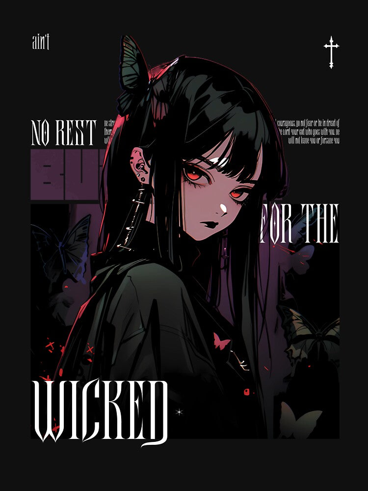 No Rest For The Wicked Anime Halloween Goth by CursedInk