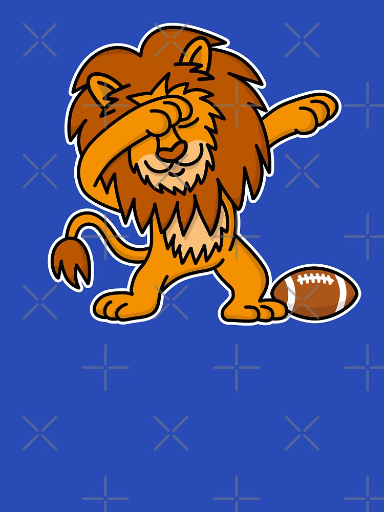Dab dabbing lion rugby American football lions by LaundryFactory