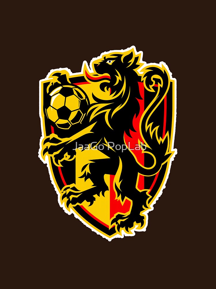 Belgian Lion Football Supporters Crest by JaaGo PopLab