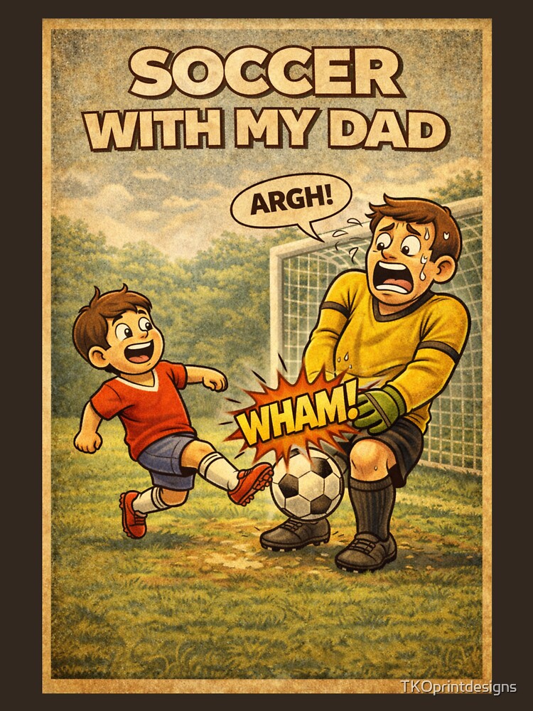 Soccer With My Dad Shirt Funny Soccer Dad Shirt Father’s Day Gift Soccer Dad Humor Kids Soccer Shirt Sports Dad Gift by TKOprintdesigns