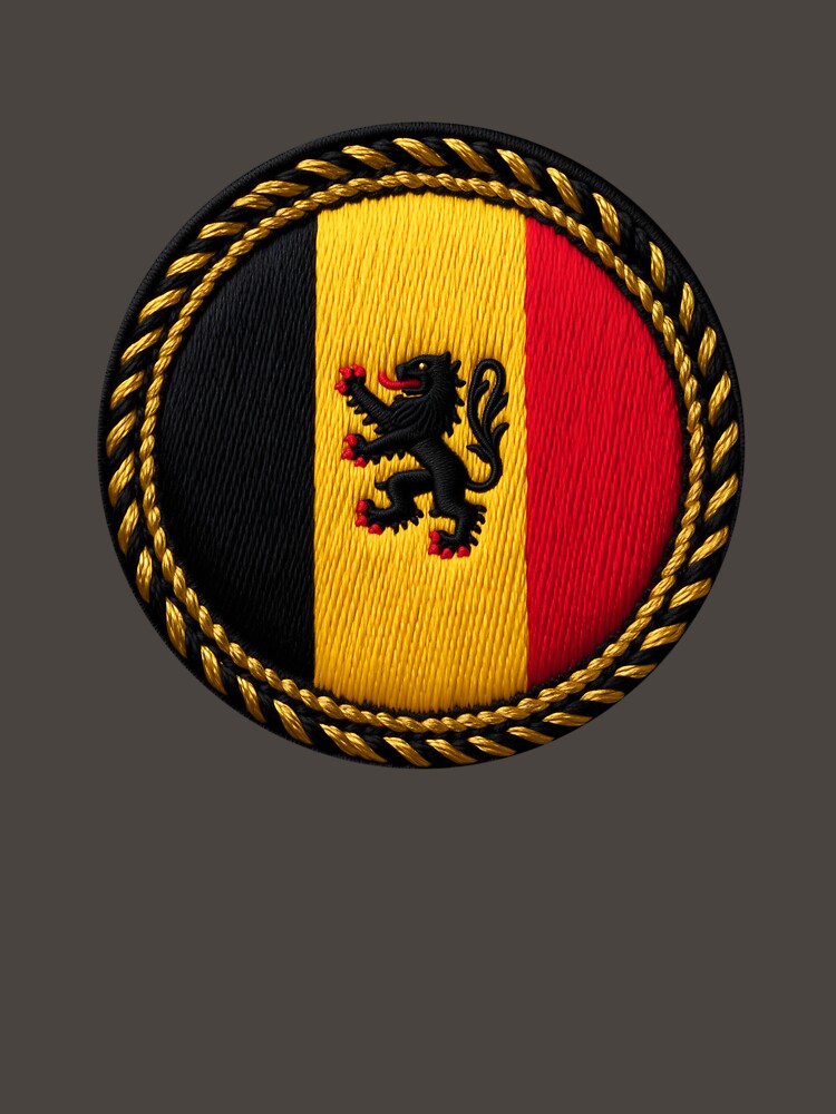 Belgium Flag Patch World Cup by Colorlessandco
