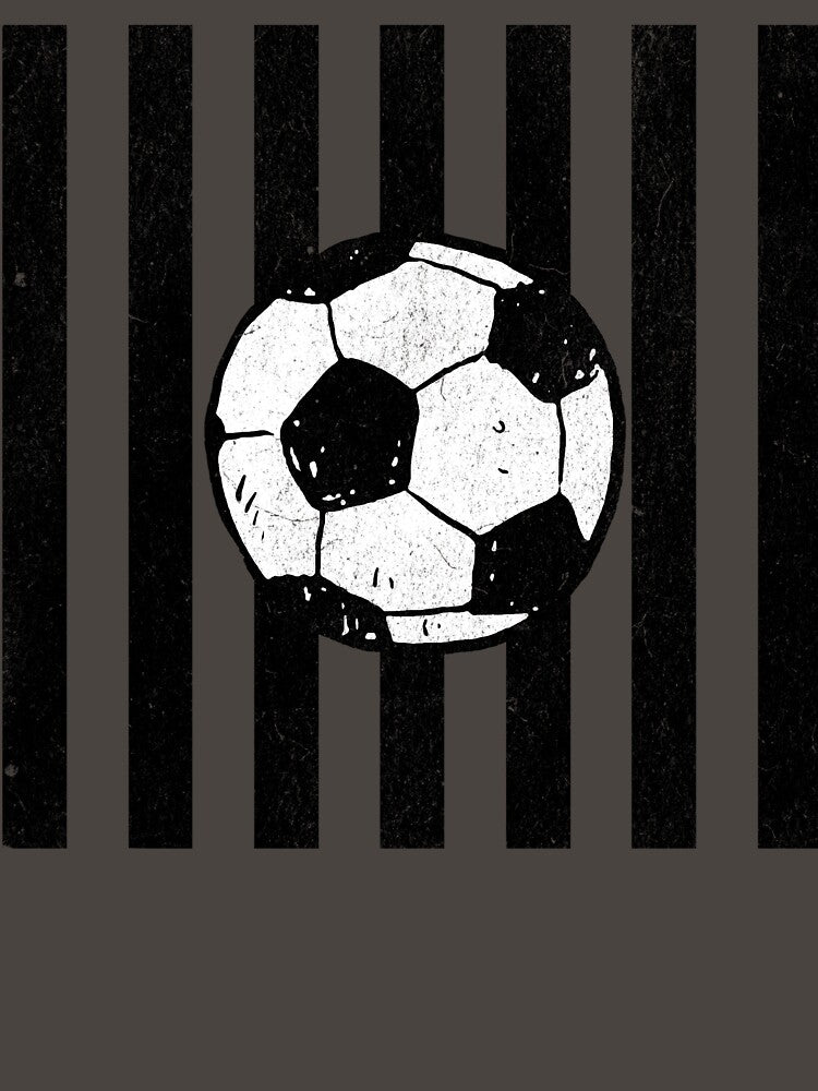 Vintage Soccer Ball Distressed Graphic by donwillisjrart