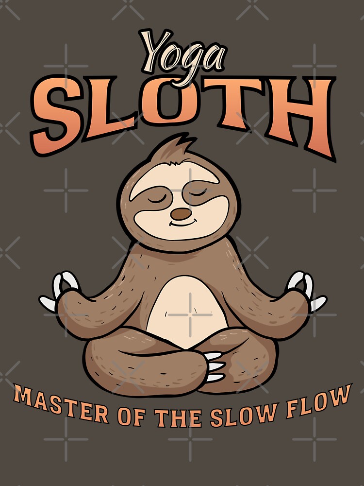 Yoga Sloth by RockBeeDesigns