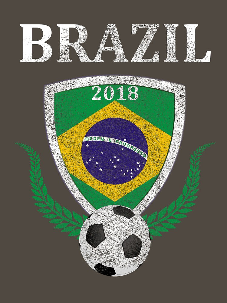 Brazil Soccer Shirt for Russia 2018 by SacCityThreads